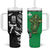 New Zealand and Ireland Rugby Tumbler With Handle Maori Tiki Fern Irish Celtic Cross - Polynesian Pride