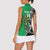New Zealand and Ireland Rugby Custom Women Sleeveless Polo Shirt Maori Tiki Fern Irish Celtic Cross - Polynesian Pride