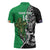 New Zealand and Ireland Rugby Custom Zipper Polo Shirt Maori Tiki Fern Irish Celtic Cross - Polynesian Pride