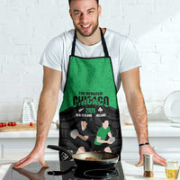 New Zealand and Ireland Rugby Apron Chicago 2025 Go All Black Shamrocks - Polynesian Pride