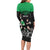 New Zealand and Ireland Rugby Custom Family Matching Long Sleeve Bodycon Dress and Hawaiian Shirt Chicago 2025 Go All Black Shamrocks - Polynesian Pride