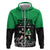 New Zealand and Ireland Rugby Custom Hoodie Chicago 2025 Go All Black Shamrocks - Polynesian Pride