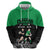 New Zealand and Ireland Rugby Custom Hoodie Chicago 2025 Go All Black Shamrocks - Polynesian Pride