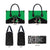New Zealand and Ireland Rugby Leather Bag Chicago 2025 Go All Black Shamrocks - Polynesian Pride