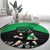 New Zealand and Ireland Rugby Round Carpet Chicago 2025 Go All Black Shamrocks - Polynesian Pride