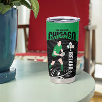 New Zealand and Ireland Rugby Tumbler Cup Chicago 2025 Go All Black Shamrocks - Polynesian Pride