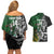 New Zealand and South Africa Rugby Custom Couples Matching Off Shoulder Short Dress and Hawaiian Shirt Maori Tiki Fern Springboks Kente Pattern - Polynesian Pride
