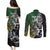 New Zealand and South Africa Rugby Custom Couples Matching Puletasi and Long Sleeve Button Shirt Maori Tiki Fern Springboks Kente Pattern - Polynesian Pride