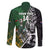 New Zealand and South Africa Rugby Custom Family Matching Long Sleeve Bodycon Dress and Hawaiian Shirt Maori Tiki Fern Springboks Kente Pattern - Polynesian Pride