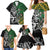 New Zealand and South Africa Rugby Custom Family Matching Mermaid Dress and Hawaiian Shirt Maori Tiki Fern Springboks Kente Pattern - Polynesian Pride
