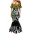 New Zealand and South Africa Rugby Custom Family Matching Mermaid Dress and Hawaiian Shirt Maori Tiki Fern Springboks Kente Pattern - Polynesian Pride