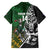 New Zealand and South Africa Rugby Custom Family Matching Off The Shoulder Long Sleeve Dress and Hawaiian Shirt Maori Tiki Fern Springboks Kente Pattern - Polynesian Pride
