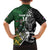 New Zealand and South Africa Rugby Custom Family Matching Off Shoulder Maxi Dress and Hawaiian Shirt Maori Tiki Fern Springboks Kente Pattern - Polynesian Pride