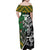 New Zealand and South Africa Rugby Custom Family Matching Off Shoulder Maxi Dress and Hawaiian Shirt Maori Tiki Fern Springboks Kente Pattern - Polynesian Pride
