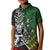 New Zealand and South Africa Rugby Custom Kid Polo Shirt Maori Tiki Fern Springboks Kente Pattern - Polynesian Pride