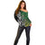 New Zealand and South Africa Rugby Custom Off Shoulder Sweater Maori Tiki Fern Springboks Kente Pattern - Polynesian Pride