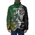 New Zealand and South Africa Rugby Custom Padded Jacket Maori Tiki Fern Springboks Kente Pattern - Polynesian Pride