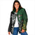 New Zealand and South Africa Rugby Custom Padded Jacket Maori Tiki Fern Springboks Kente Pattern - Polynesian Pride