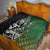 New Zealand and South Africa Rugby Custom Quilt Maori Tiki Fern Springboks Kente Pattern - Polynesian Pride