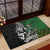 New Zealand and South Africa Rugby Custom Rubber Doormat Maori Tiki Fern Springboks Kente Pattern - Polynesian Pride