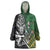 New Zealand and South Africa Rugby Custom Wearable Blanket Hoodie Maori Tiki Fern Springboks Kente Pattern - Polynesian Pride