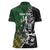 New Zealand and South Africa Rugby Custom Women Polo Shirt Maori Tiki Fern Springboks Kente Pattern - Polynesian Pride