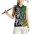 New Zealand and South Africa Rugby Custom Women Sleeveless Polo Shirt Maori Tiki Fern Springboks Kente Pattern - Polynesian Pride
