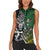 New Zealand and South Africa Rugby Custom Women Sleeveless Polo Shirt Maori Tiki Fern Springboks Kente Pattern - Polynesian Pride