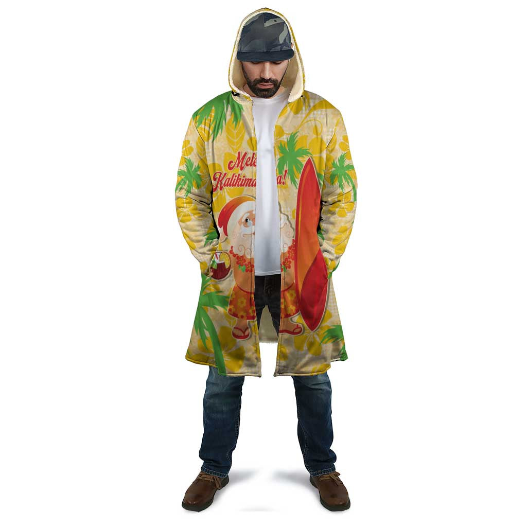 Aloha Hawaii Christmas Cloak Mele Kalikimaka Funny Santa Palaka Quilt Motifs - Polynesian Pride