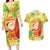 Aloha Hawaii Christmas Couples Matching Long Sleeve Bodycon Dress and Hawaiian Shirt Mele Kalikimaka Funny Santa Palaka Quilt Motifs - Polynesian Pride