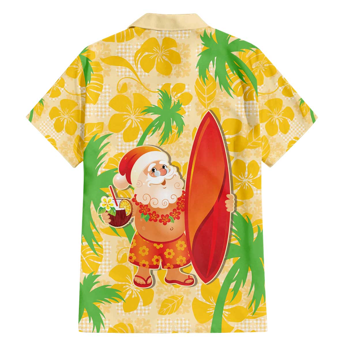 Aloha Hawaii Christmas Family Matching Off The Shoulder Long Sleeve Dress and Hawaiian Shirt Mele Kalikimaka Funny Santa Palaka Quilt Motifs - Polynesian Pride