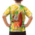 Aloha Hawaii Christmas Family Matching Off Shoulder Maxi Dress and Hawaiian Shirt Mele Kalikimaka Funny Santa Palaka Quilt Motifs - Polynesian Pride
