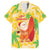 Aloha Hawaii Christmas Family Matching Off Shoulder Maxi Dress and Hawaiian Shirt Mele Kalikimaka Funny Santa Palaka Quilt Motifs - Polynesian Pride