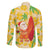 Aloha Hawaii Christmas Family Matching Off Shoulder Maxi Dress and Hawaiian Shirt Mele Kalikimaka Funny Santa Palaka Quilt Motifs - Polynesian Pride