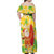 Aloha Hawaii Christmas Family Matching Off Shoulder Maxi Dress and Hawaiian Shirt Mele Kalikimaka Funny Santa Palaka Quilt Motifs - Polynesian Pride