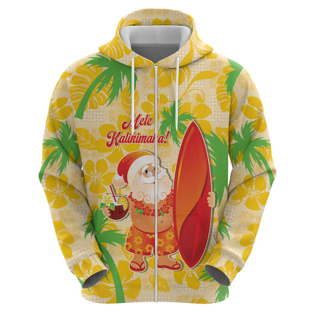 Aloha Hawaii Christmas Hoodie Mele Kalikimaka Funny Santa Palaka Quilt Motifs - Polynesian Pride