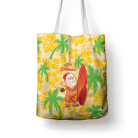 Aloha Hawaii Christmas Tote Bag Mele Kalikimaka Funny Santa Palaka Quilt Motifs - Polynesian Pride