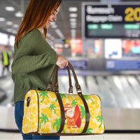 Aloha Hawaii Christmas Travel Bag Mele Kalikimaka Funny Santa Palaka Quilt Motifs - Polynesian Pride