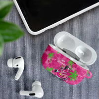 Aloha Hawaii Christmas AirPods Case Mele Kalikimaka Chill Flamingo Palaka Quilt Motifs - Polynesian Pride