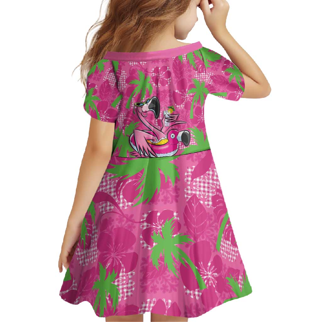 Aloha Hawaii Christmas Family Matching Off Shoulder Maxi Dress and Hawaiian Shirt Mele Kalikimaka Chill Flamingo Palaka Quilt Motifs - Polynesian Pride