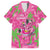 Aloha Hawaii Christmas Family Matching Off Shoulder Maxi Dress and Hawaiian Shirt Mele Kalikimaka Chill Flamingo Palaka Quilt Motifs - Polynesian Pride
