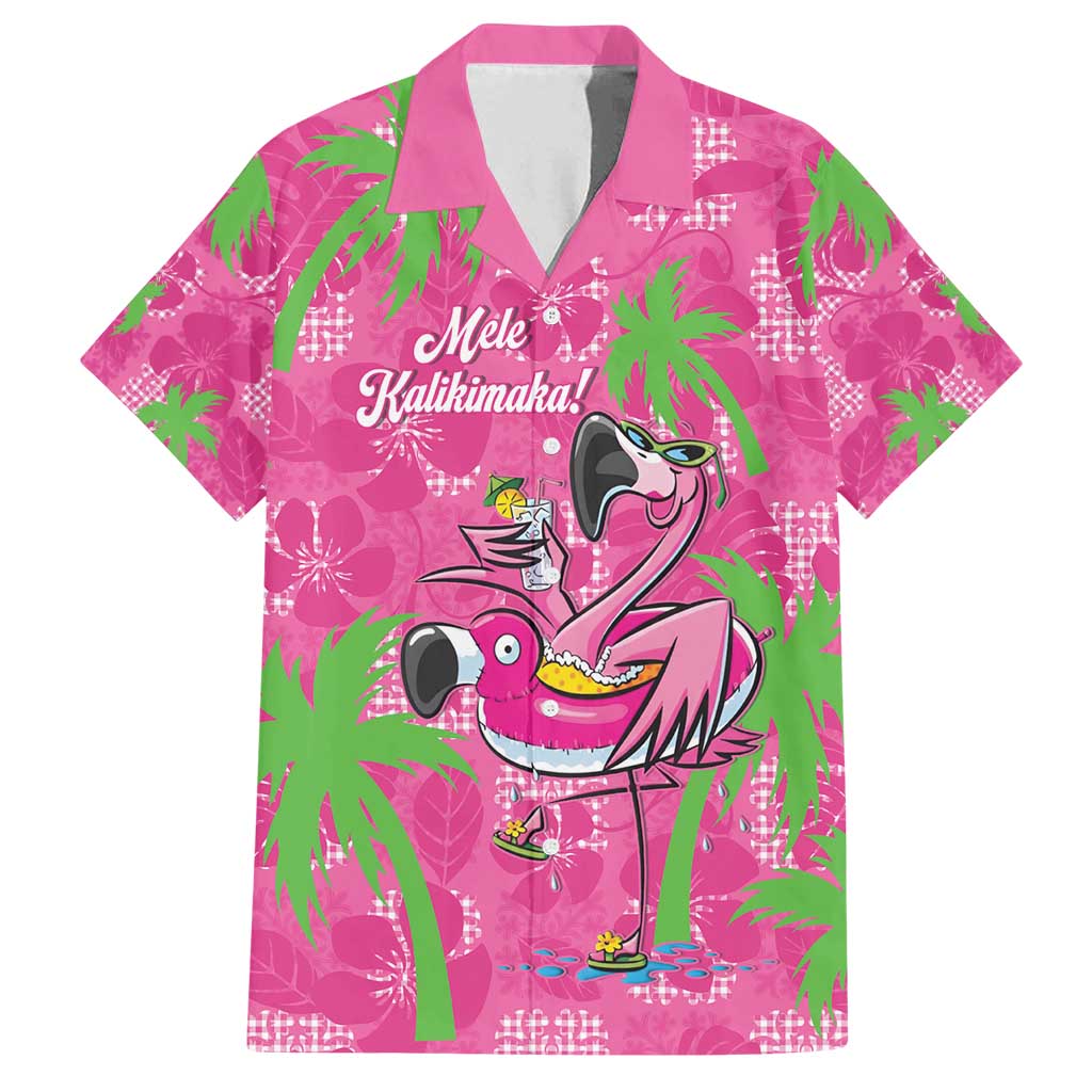 Aloha Hawaii Christmas Family Matching Puletasi and Hawaiian Shirt Mele Kalikimaka Chill Flamingo Palaka Quilt Motifs - Polynesian Pride