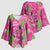 Aloha Hawaii Christmas Kimono Sleeve Blouse Mele Kalikimaka Chill Flamingo Palaka Quilt Motifs - Polynesian Pride