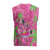Aloha Hawaii Christmas Knitted V-Neck Vest Mele Kalikimaka Chill Flamingo Palaka Quilt Motifs - Polynesian Pride
