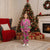 Aloha Hawaii Christmas Pajama Set Mele Kalikimaka Chill Flamingo Palaka Quilt Motifs - Polynesian Pride