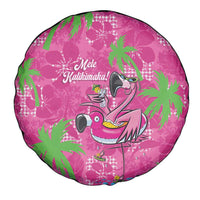 Aloha Hawaii Christmas Spare Tire Cover Mele Kalikimaka Chill Flamingo Palaka Quilt Motifs - Polynesian Pride