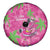 Aloha Hawaii Christmas Spare Tire Cover Mele Kalikimaka Chill Flamingo Palaka Quilt Motifs - Polynesian Pride