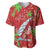 Aloha Hawaii Christmas Baseball Jersey Mele Kalikimaka Windsurfing Santa Palaka Quilt Motifs - Polynesian Pride