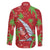 Aloha Hawaii Christmas Family Matching Long Sleeve Bodycon Dress and Hawaiian Shirt Mele Kalikimaka Windsurfing Santa Palaka Quilt Motifs - Polynesian Pride