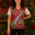 Aloha Hawaii Christmas Knitted V-Neck Vest Mele Kalikimaka Windsurfing Santa Palaka Quilt Motifs - Polynesian Pride